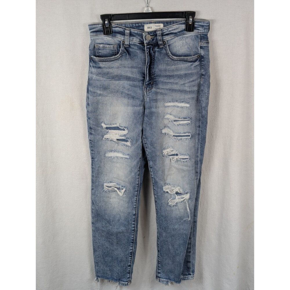 BKE Parker Universal Fit High Rise Distressed Jeans Women's Size 28